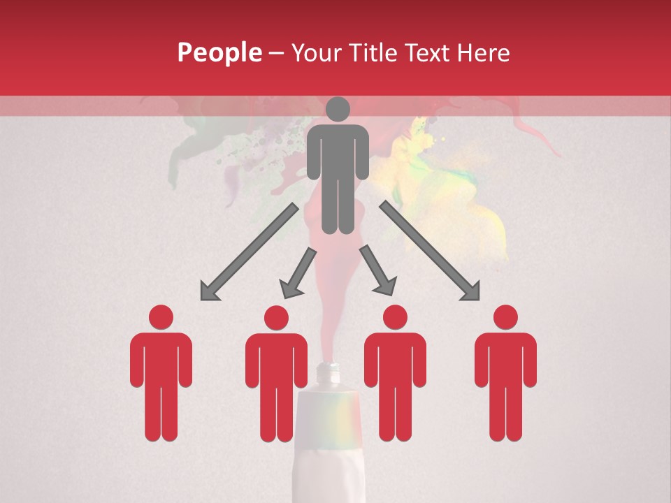 Dye Paint Tube PowerPoint Template