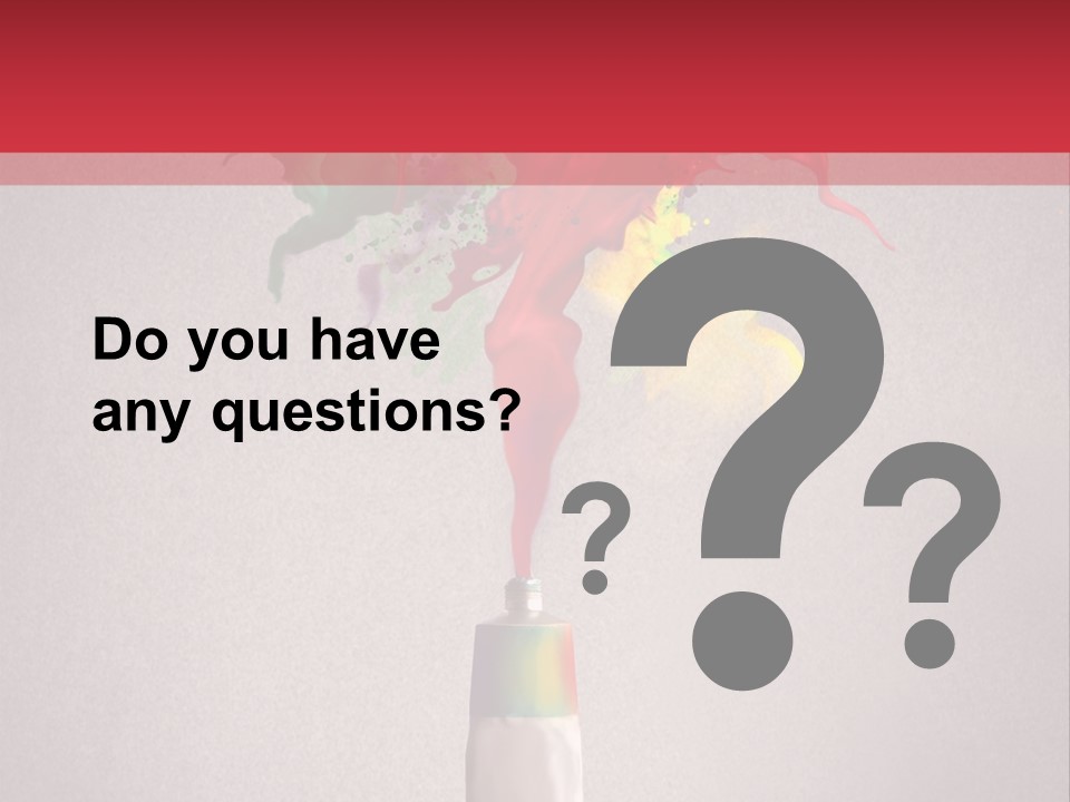 Dye Paint Tube PowerPoint Template