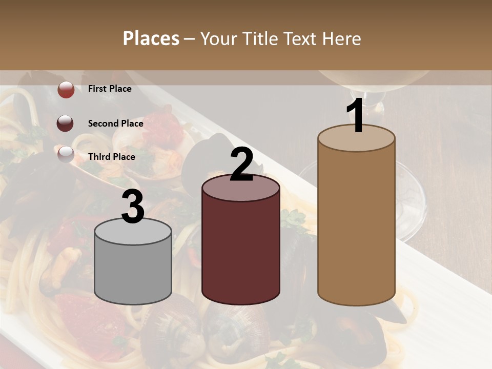 Seafood Clams Spaghetti PowerPoint Template