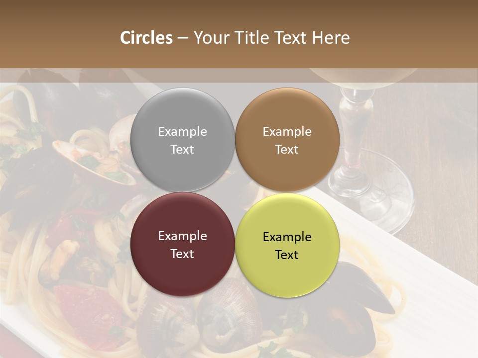 Seafood Clams Spaghetti PowerPoint Template