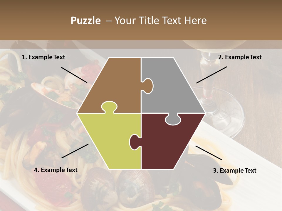 Seafood Clams Spaghetti PowerPoint Template