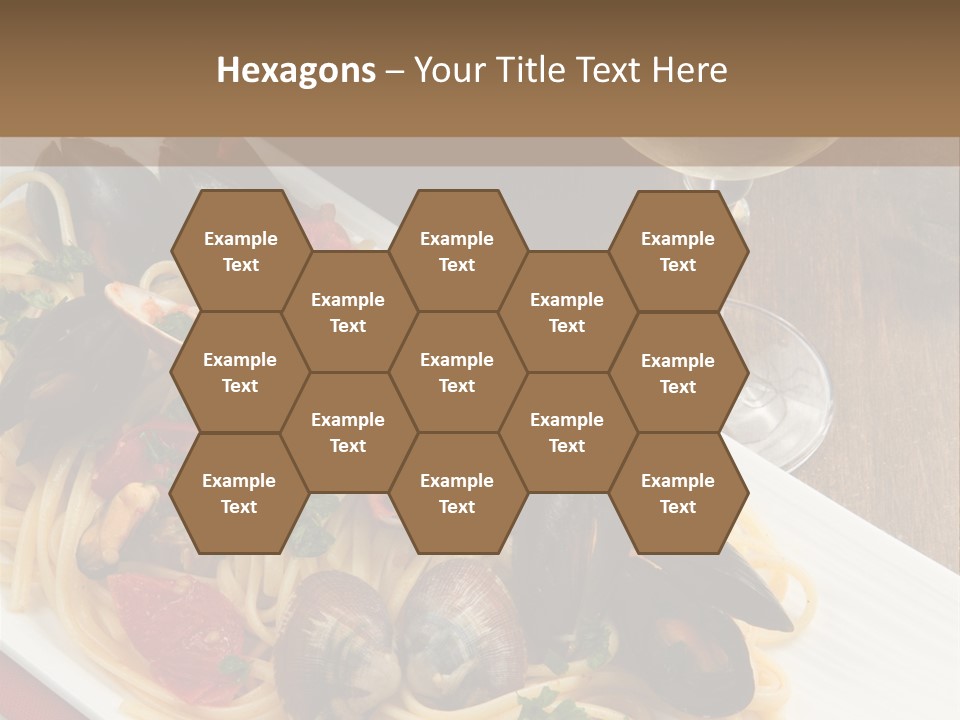 Seafood Clams Spaghetti PowerPoint Template