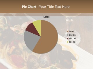 Seafood Clams Spaghetti PowerPoint Template