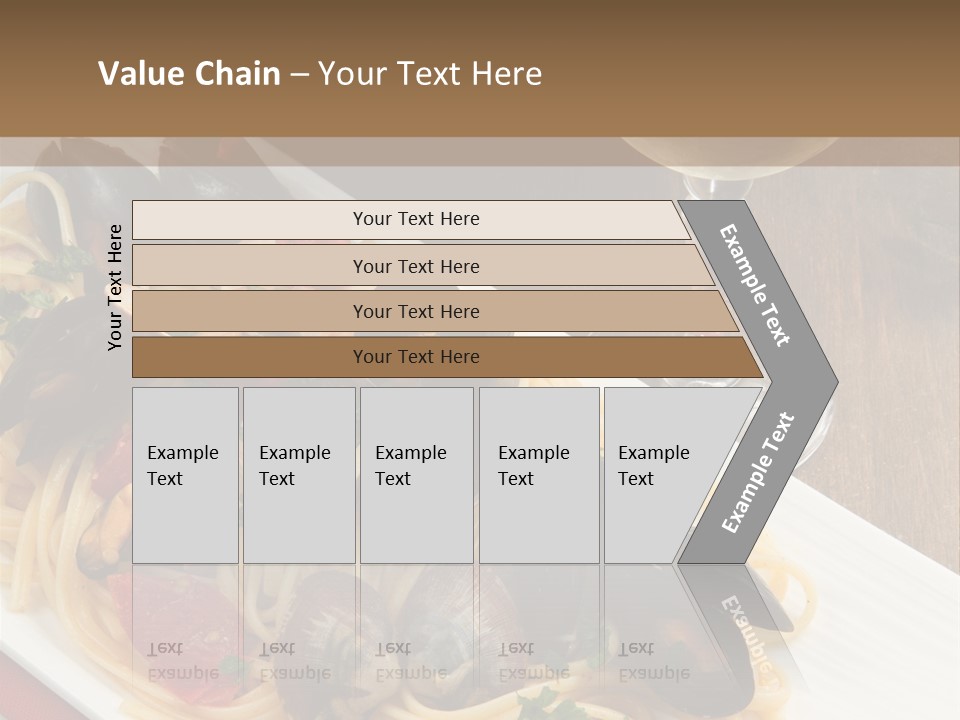 Seafood Clams Spaghetti PowerPoint Template