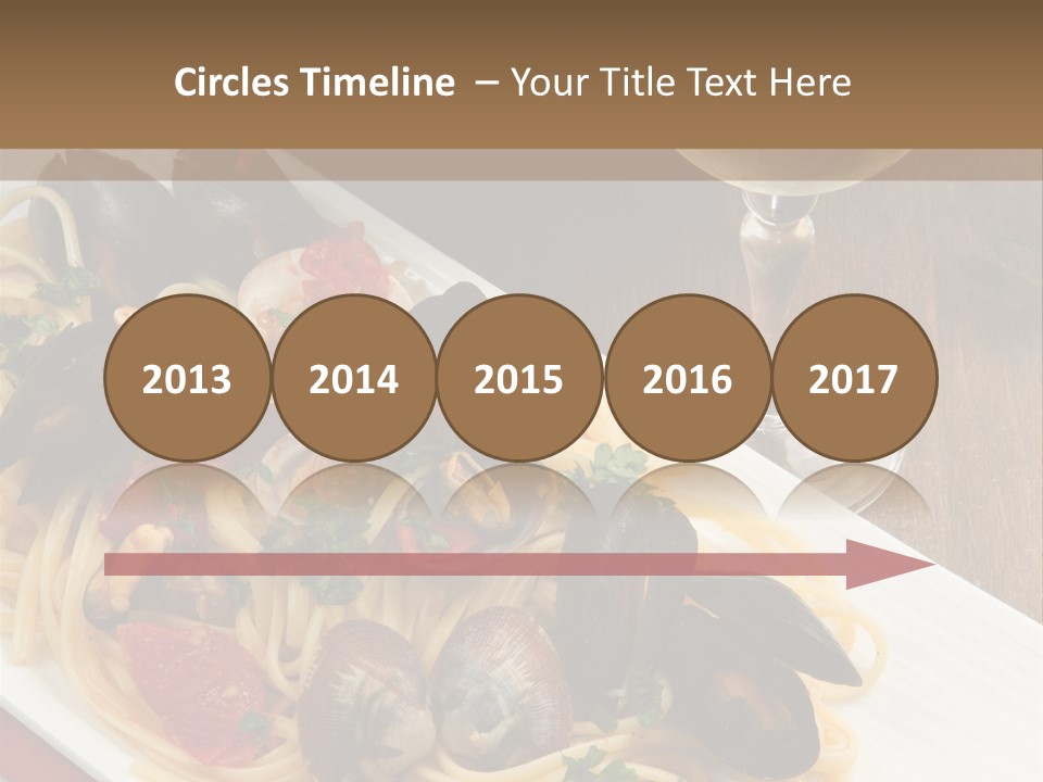 Seafood Clams Spaghetti PowerPoint Template