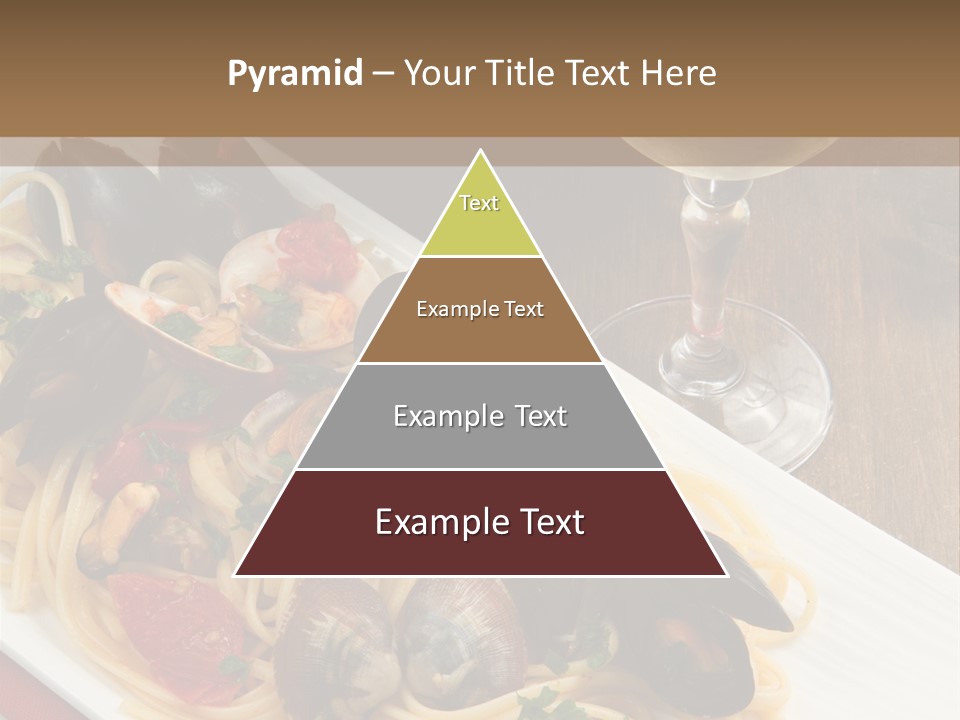 Seafood Clams Spaghetti PowerPoint Template