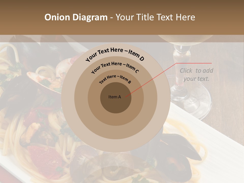 Seafood Clams Spaghetti PowerPoint Template