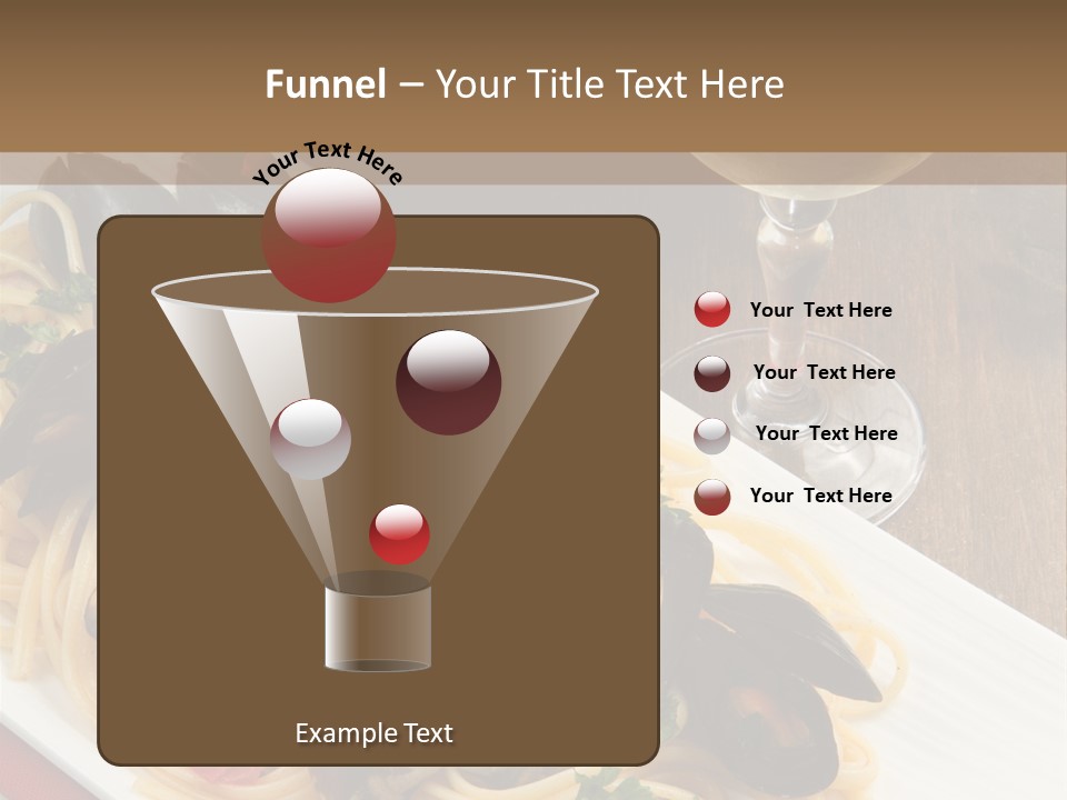 Seafood Clams Spaghetti PowerPoint Template