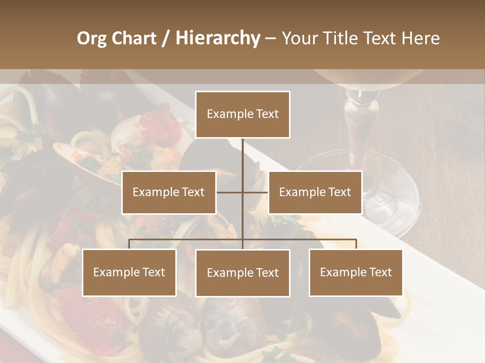 Seafood Clams Spaghetti PowerPoint Template