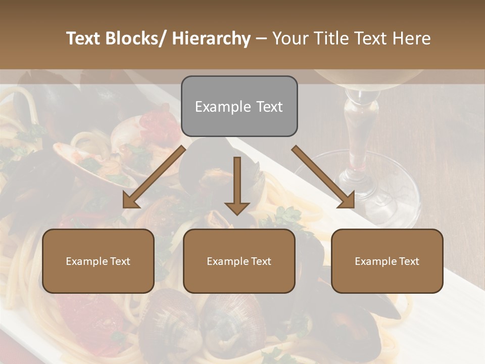 Seafood Clams Spaghetti PowerPoint Template