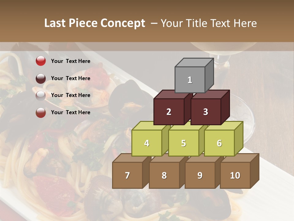 Seafood Clams Spaghetti PowerPoint Template