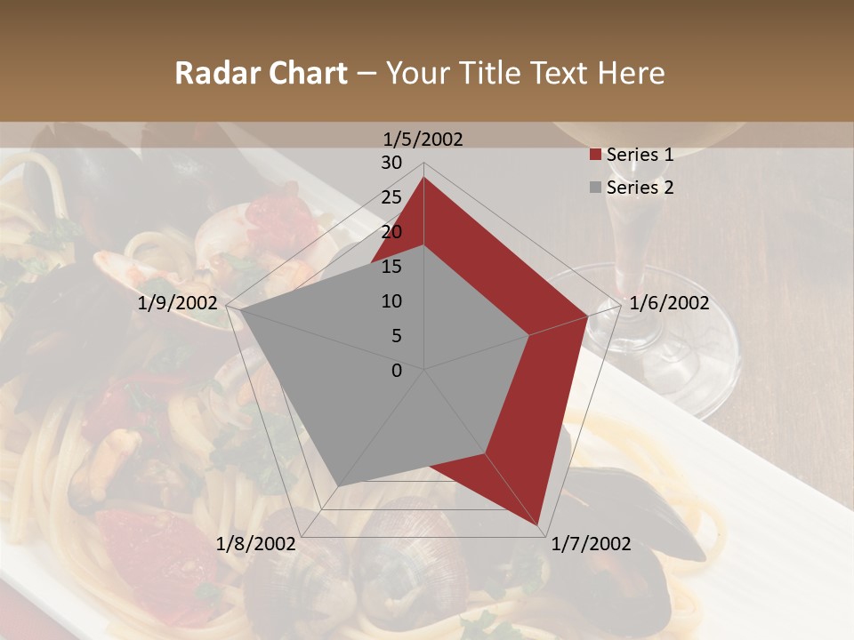 Seafood Clams Spaghetti PowerPoint Template