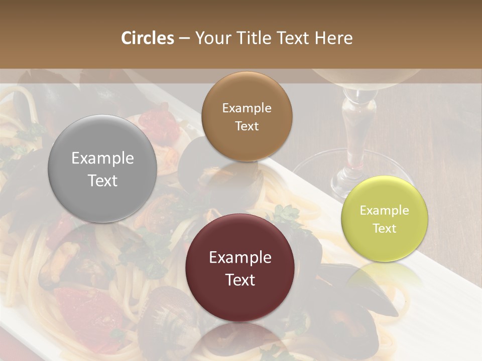 Seafood Clams Spaghetti PowerPoint Template