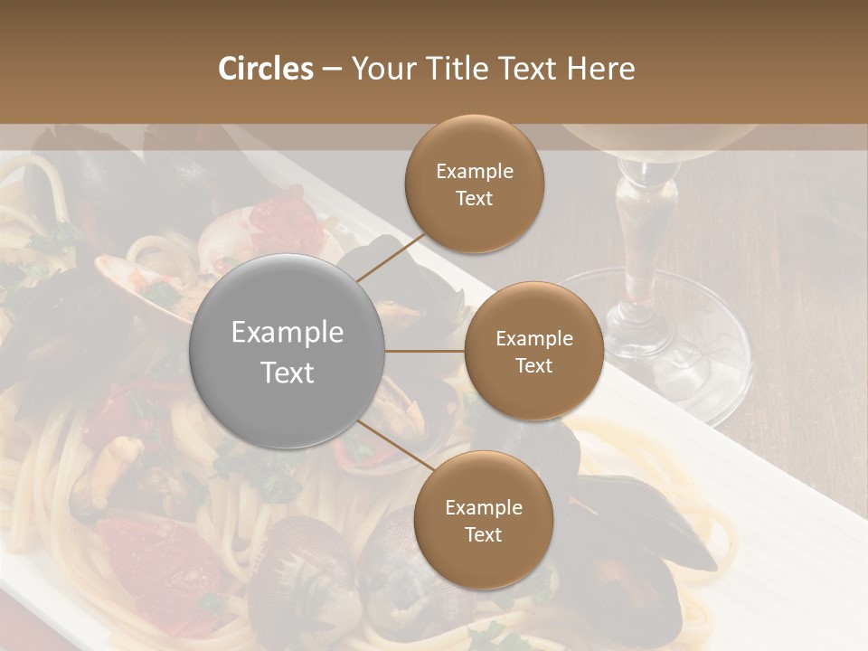 Seafood Clams Spaghetti PowerPoint Template