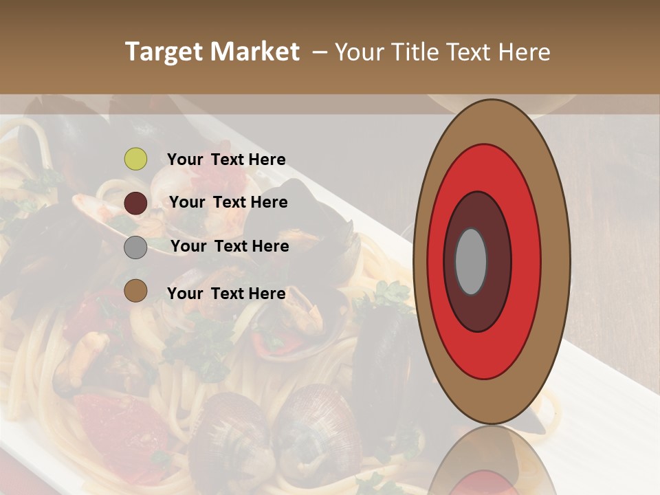 Seafood Clams Spaghetti PowerPoint Template