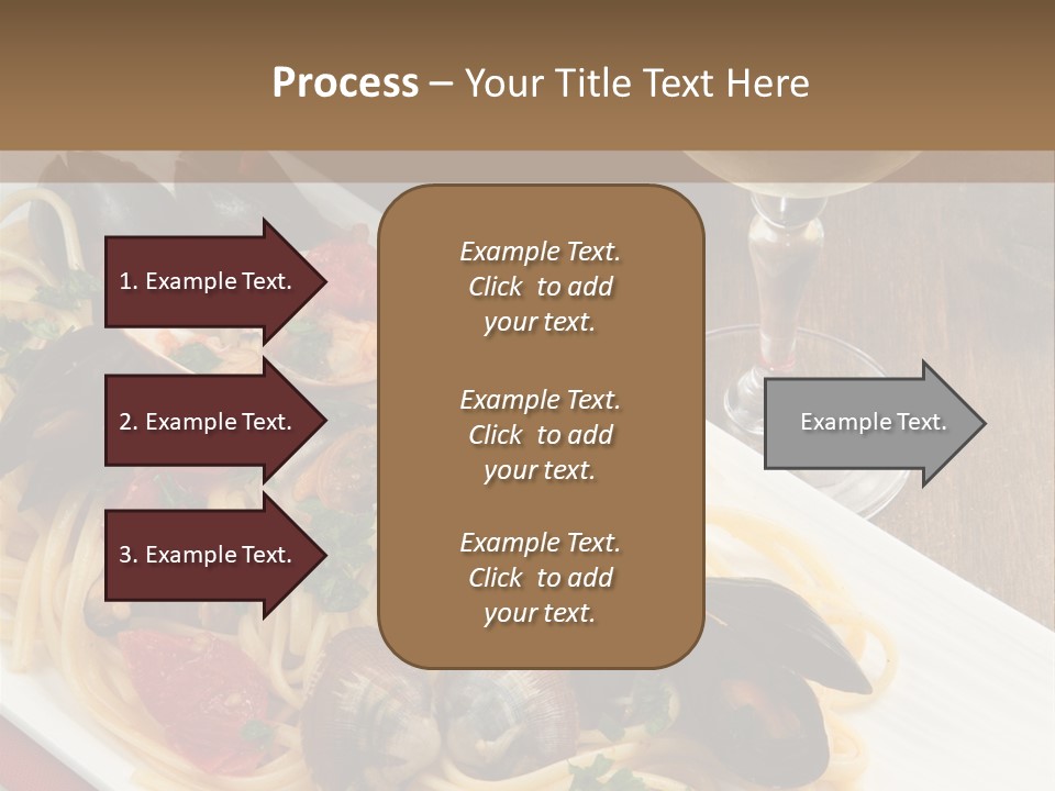 Seafood Clams Spaghetti PowerPoint Template