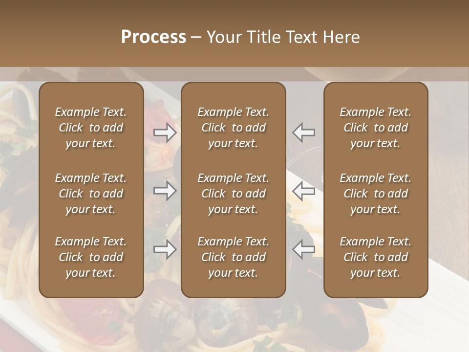 Seafood Clams Spaghetti PowerPoint Template