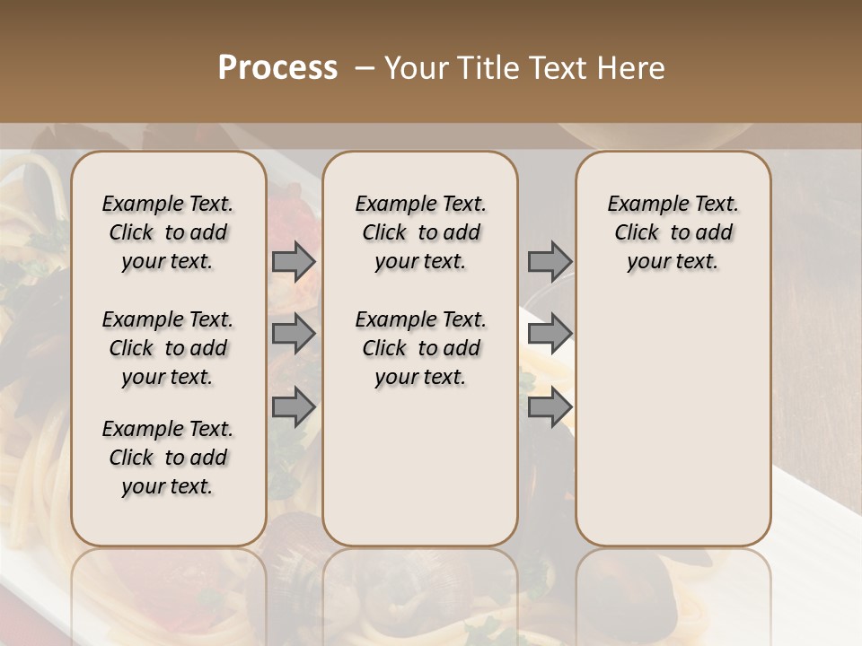 Seafood Clams Spaghetti PowerPoint Template