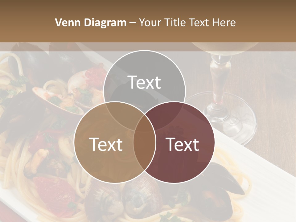 Seafood Clams Spaghetti PowerPoint Template