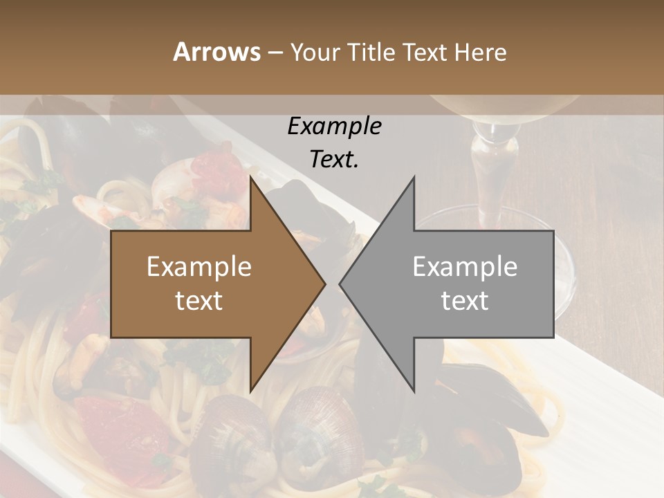 Seafood Clams Spaghetti PowerPoint Template