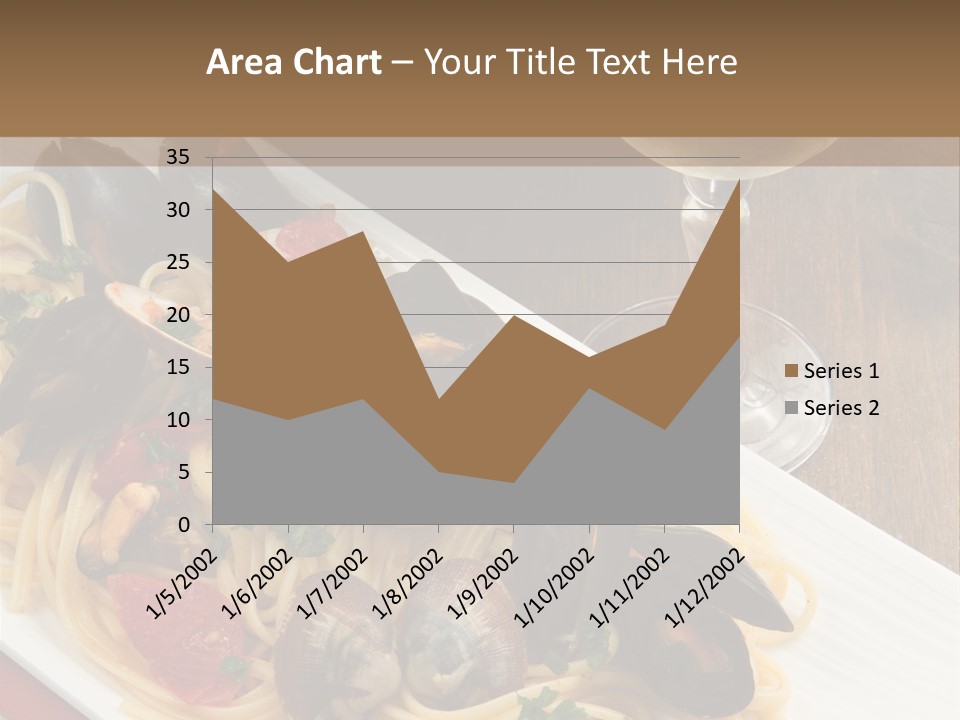 Seafood Clams Spaghetti PowerPoint Template