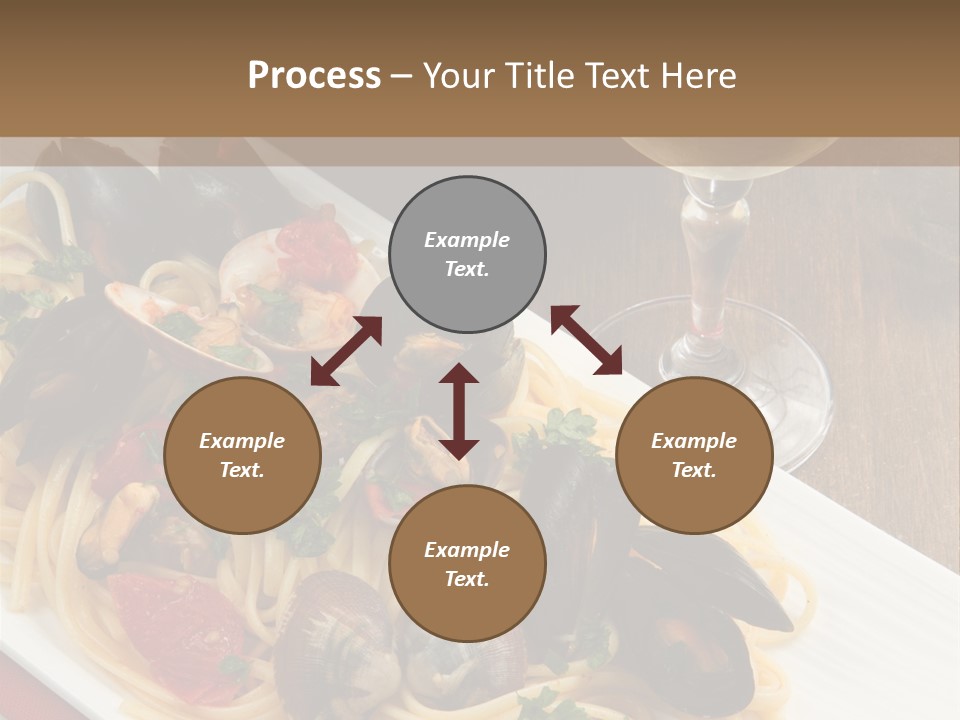 Seafood Clams Spaghetti PowerPoint Template