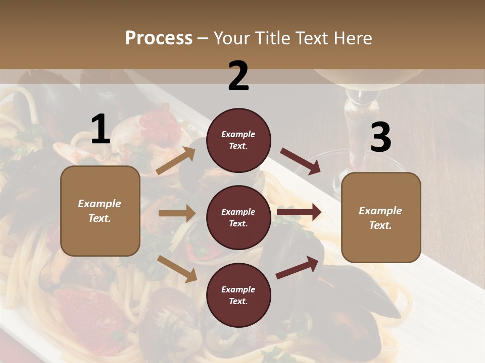 Seafood Clams Spaghetti PowerPoint Template