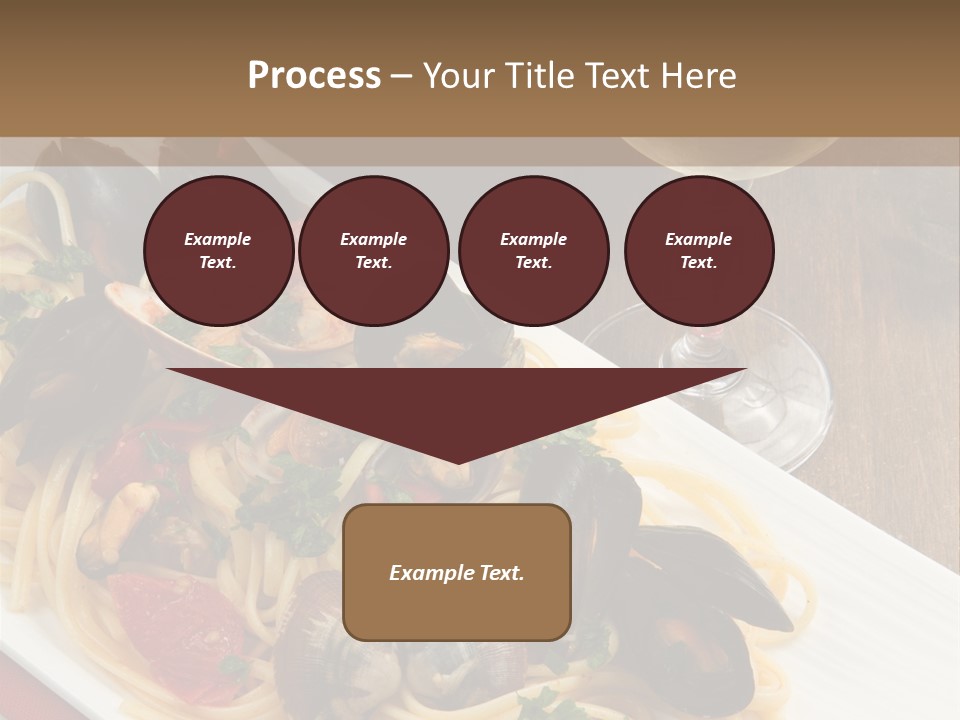 Seafood Clams Spaghetti PowerPoint Template