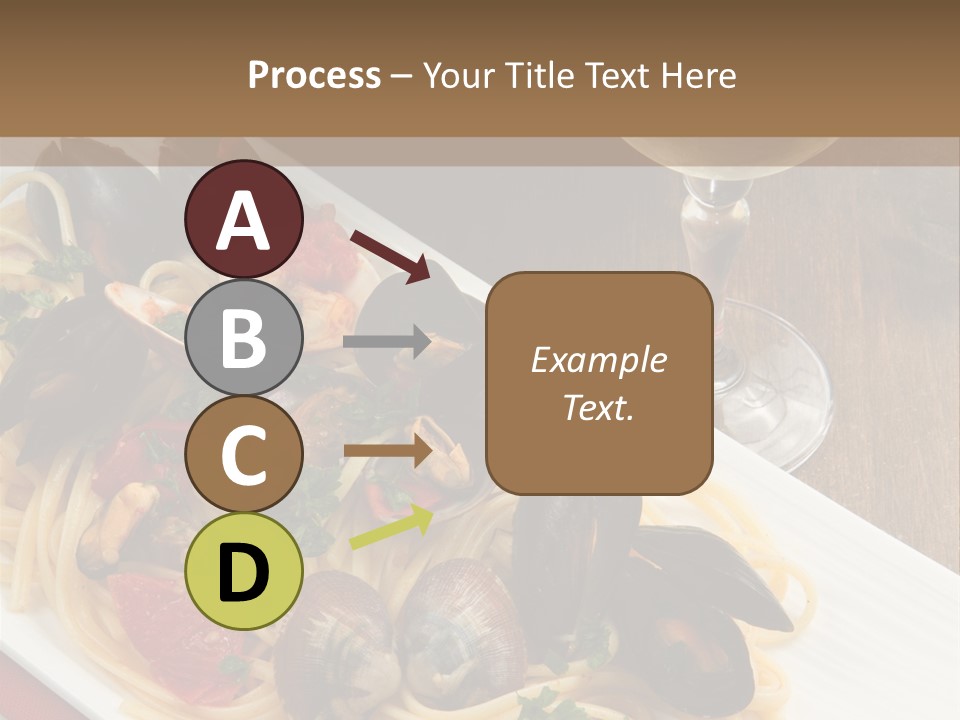 Seafood Clams Spaghetti PowerPoint Template