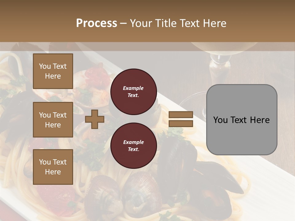 Seafood Clams Spaghetti PowerPoint Template