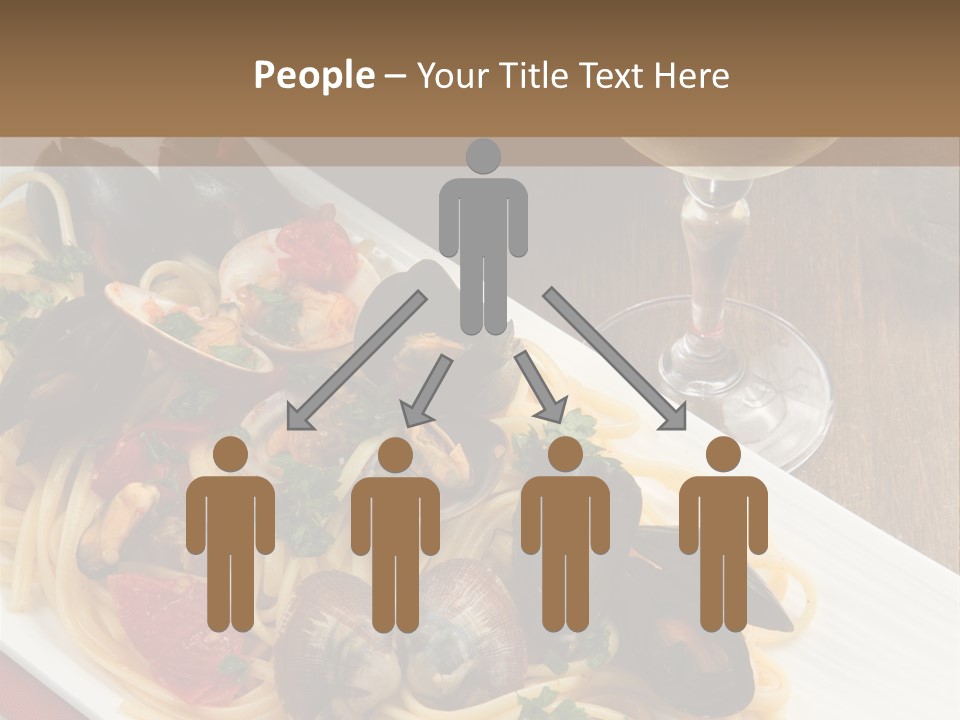 Seafood Clams Spaghetti PowerPoint Template