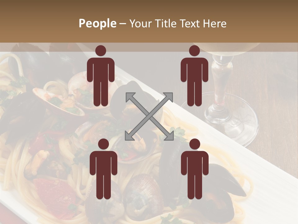 Seafood Clams Spaghetti PowerPoint Template