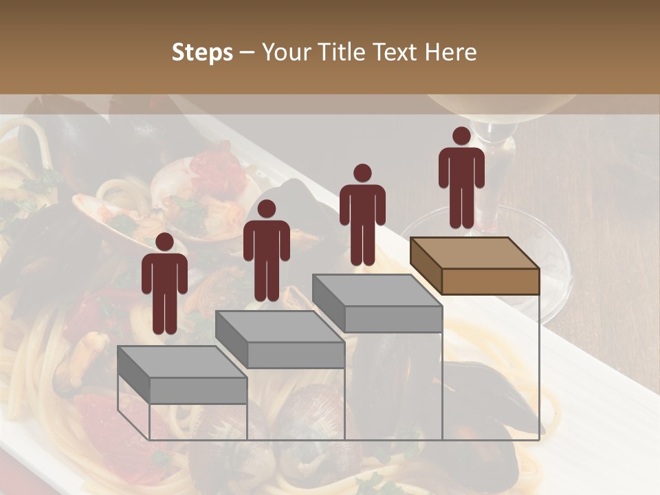 Seafood Clams Spaghetti PowerPoint Template