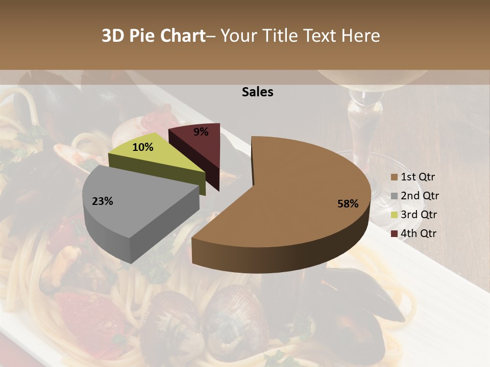 Seafood Clams Spaghetti PowerPoint Template