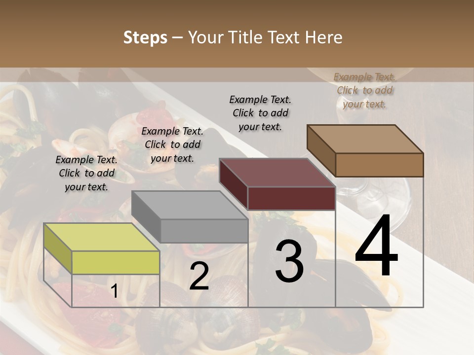 Seafood Clams Spaghetti PowerPoint Template