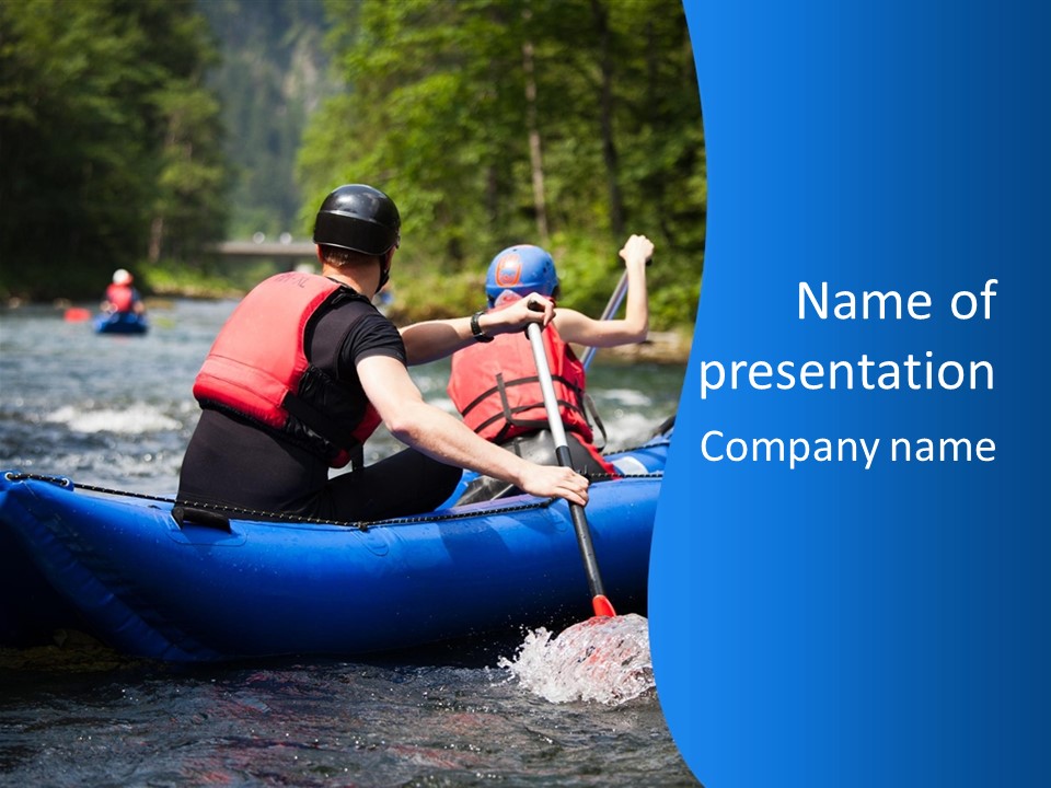 People River White PowerPoint Template