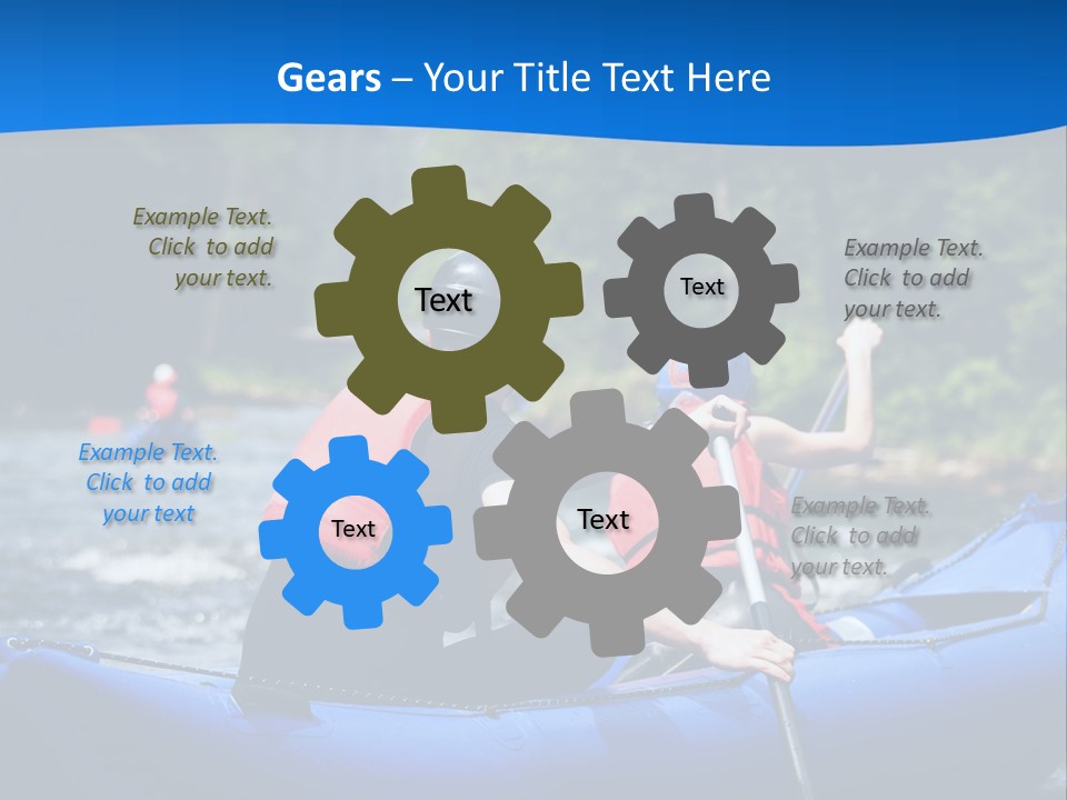 People River White PowerPoint Template