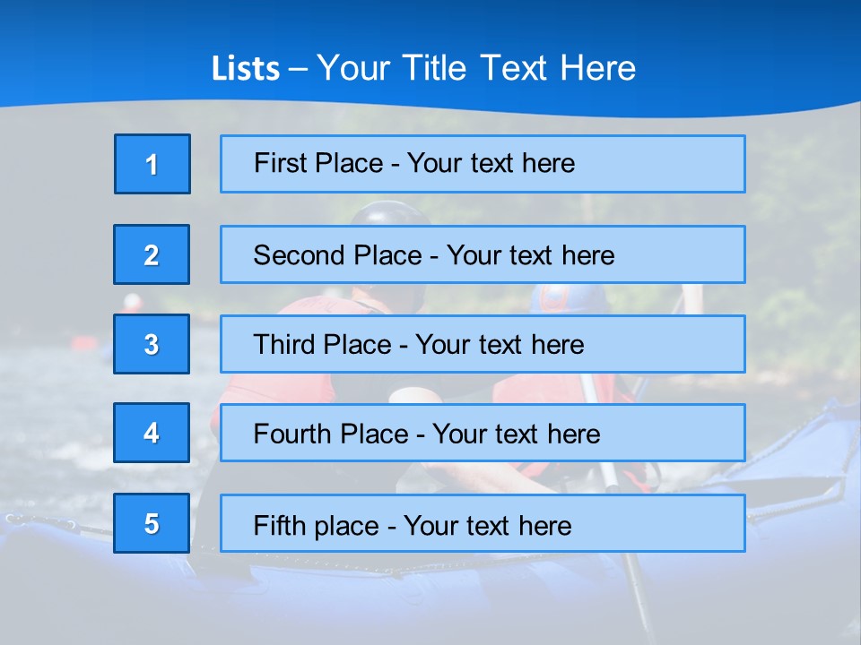 People River White PowerPoint Template