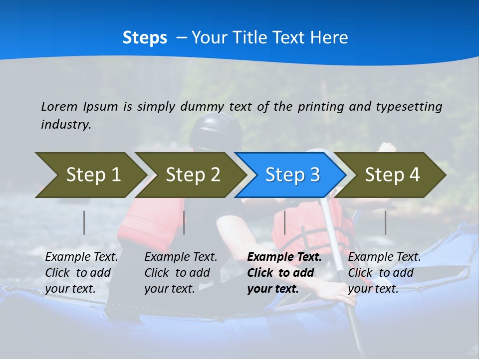 People River White PowerPoint Template