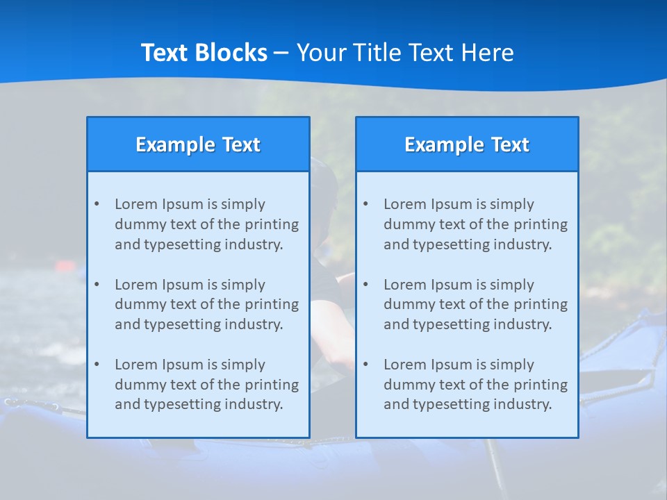 People River White PowerPoint Template