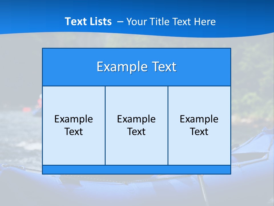 People River White PowerPoint Template