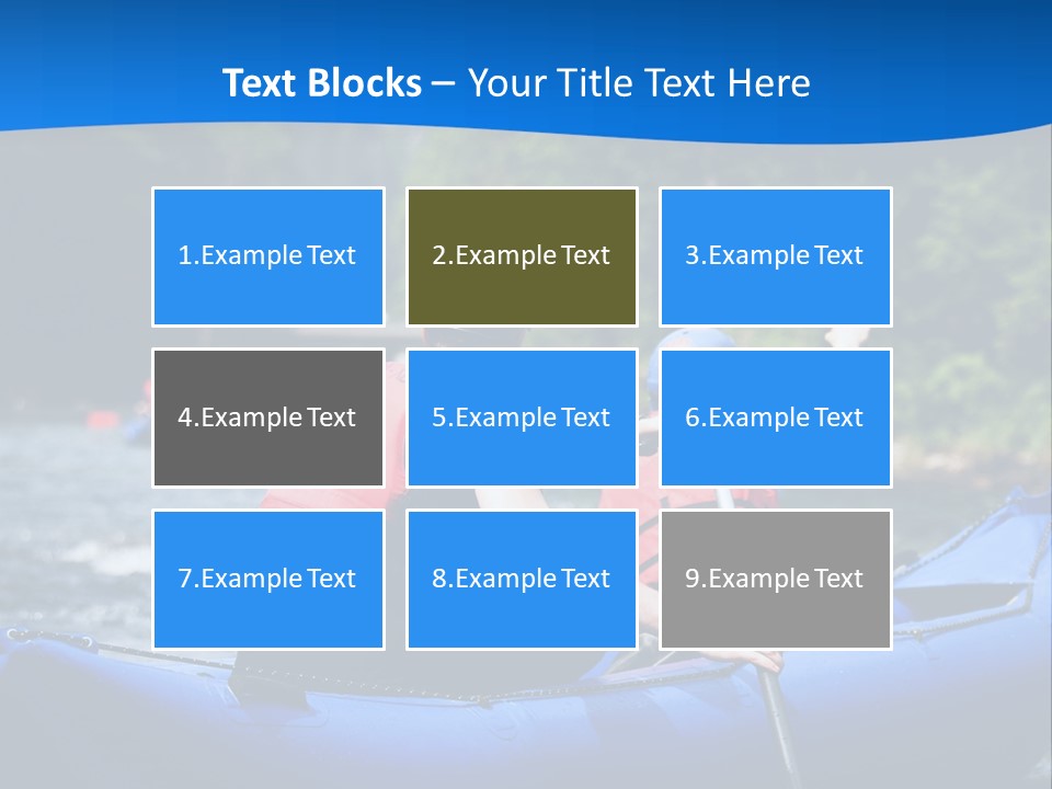 People River White PowerPoint Template