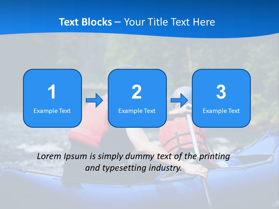 People River White PowerPoint Template