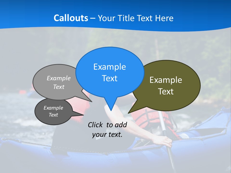 People River White PowerPoint Template