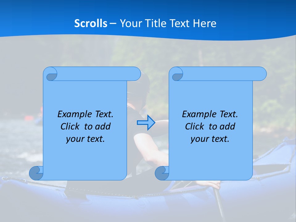 People River White PowerPoint Template