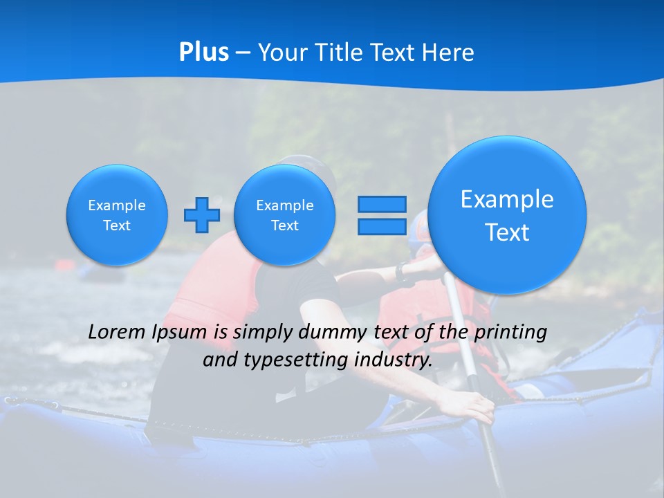 People River White PowerPoint Template