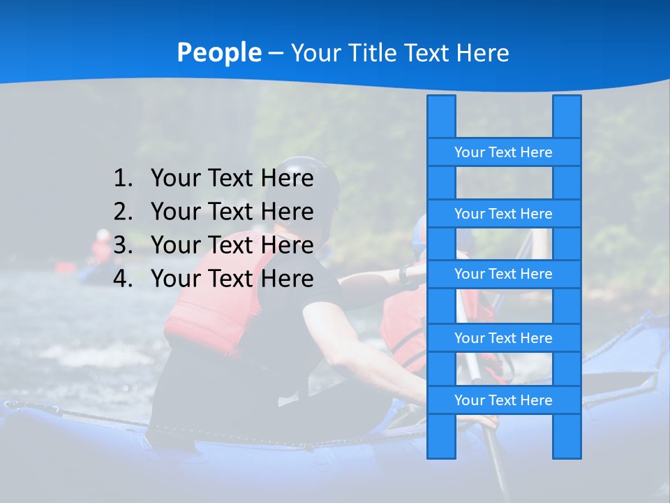 People River White PowerPoint Template