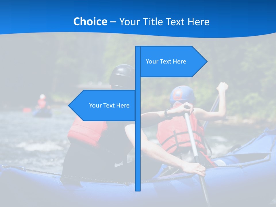 People River White PowerPoint Template