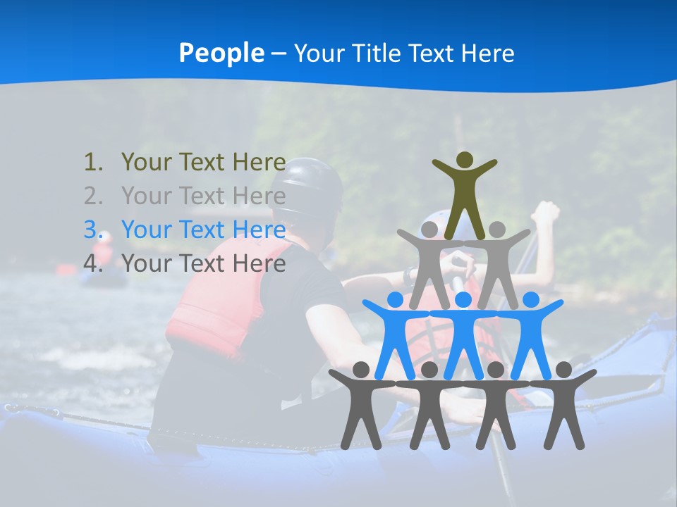 People River White PowerPoint Template