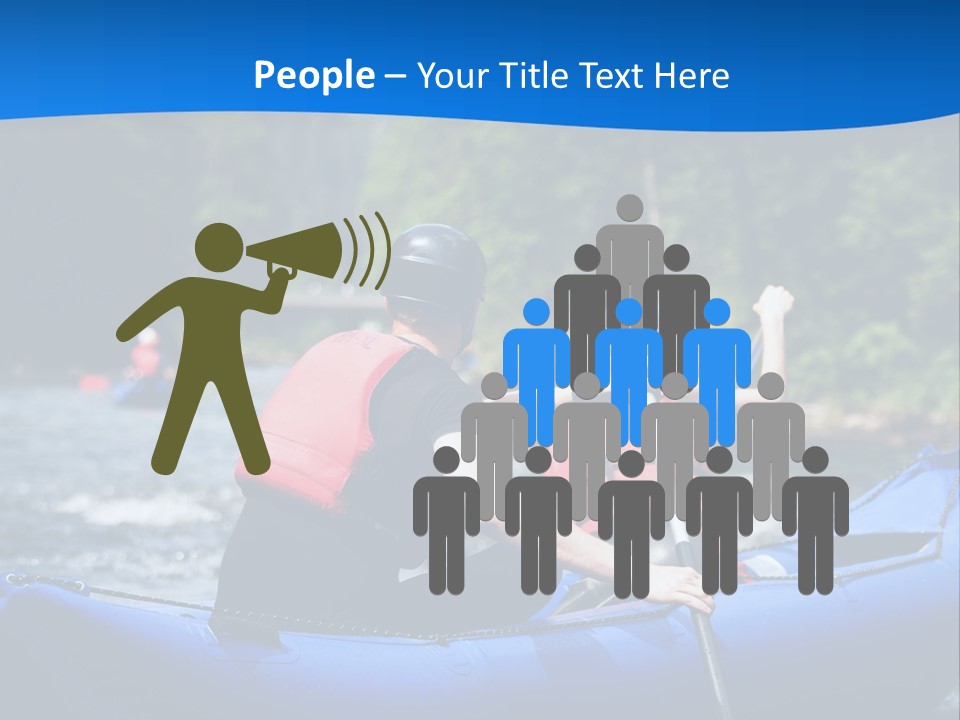 People River White PowerPoint Template